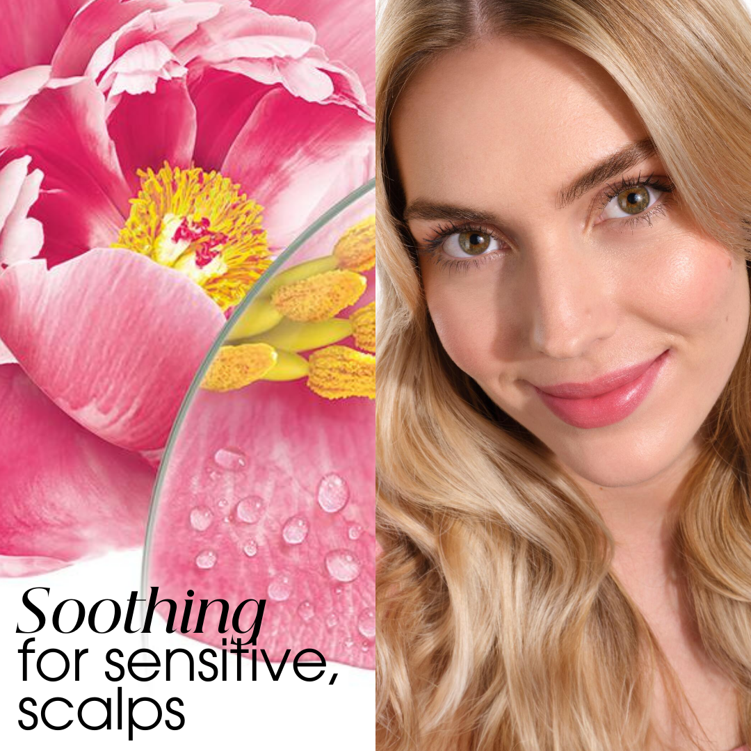 Soothing Sensitive scalps with Peony